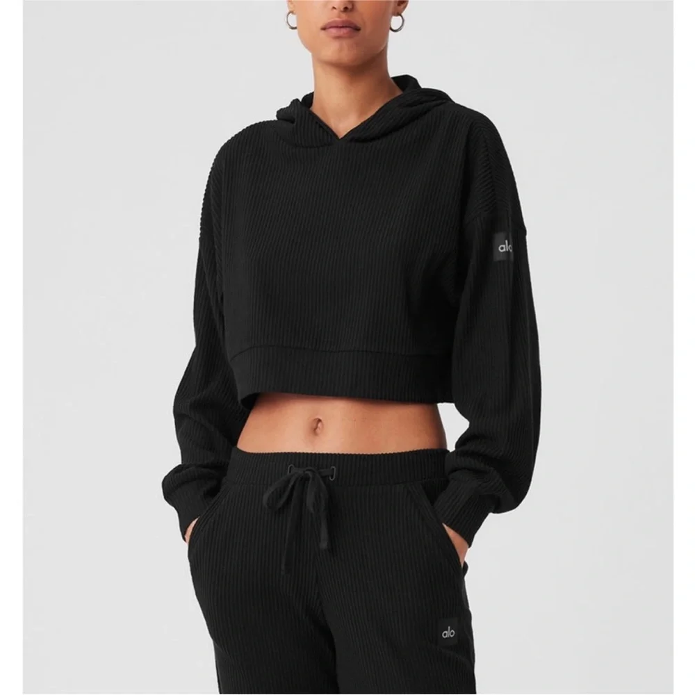 Alo muse black hoodie small